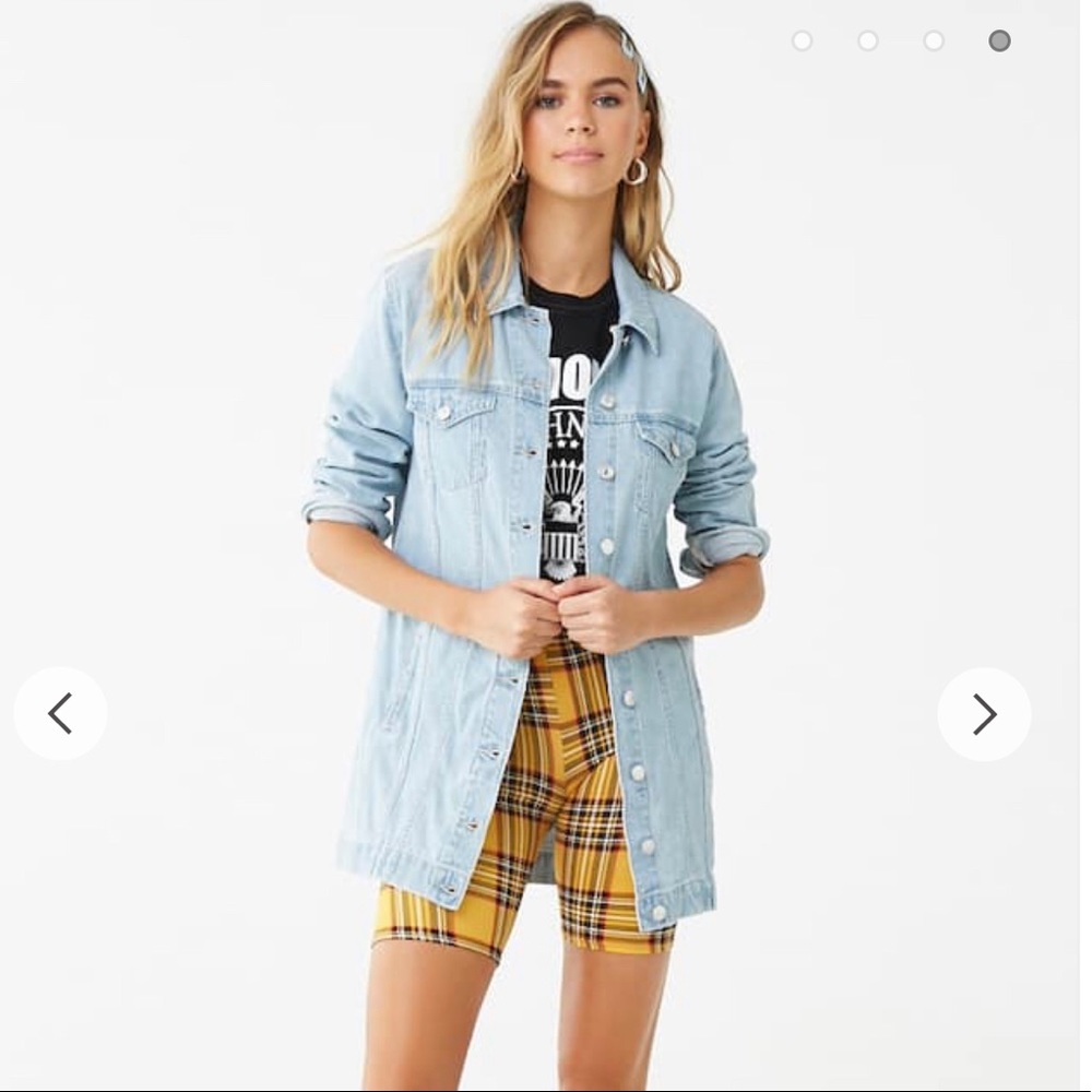 Long oversized denim jacket